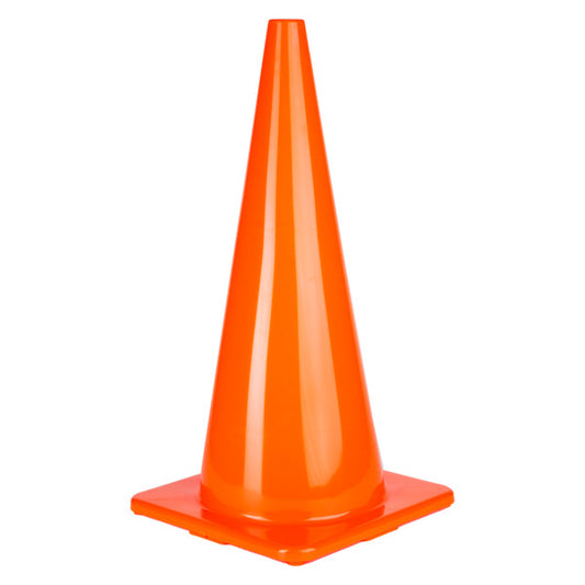 28” Hight Visibility Flexible Vinyl Cone, Orange