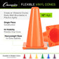 12 Inch High Visibility Flexible Vinyl Cone, Green