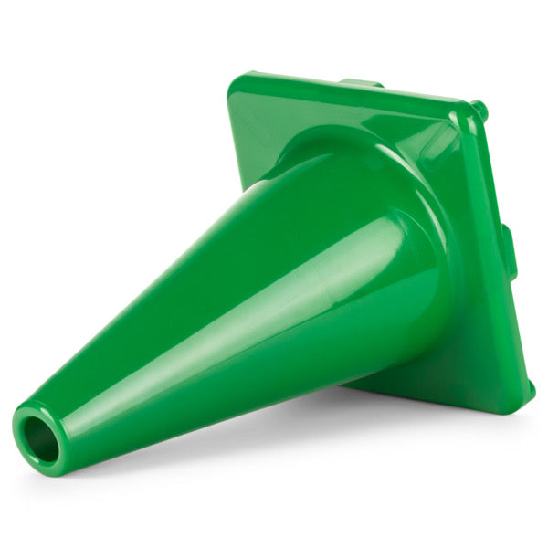 12 Inch High Visibility Flexible Vinyl Cone, Green