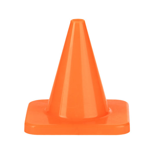 4 Inch High Visibility Flexible Vinyl Cone, Orange