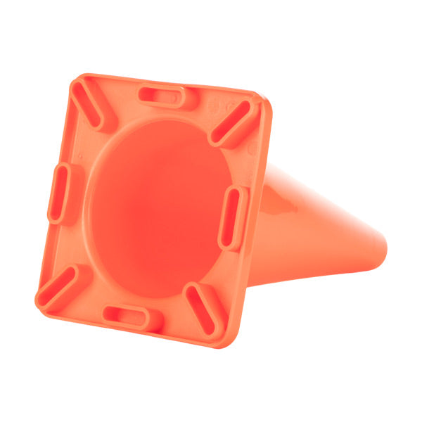 9 Inch High Visibility Flexible Vinyl Cone, Orange