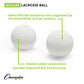 Lacrosse Balls, White, 6-Pack