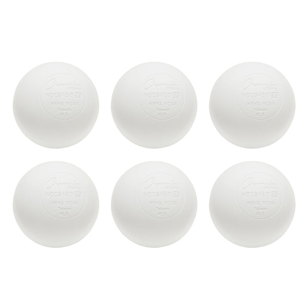 Lacrosse Balls, White, 6-Pack