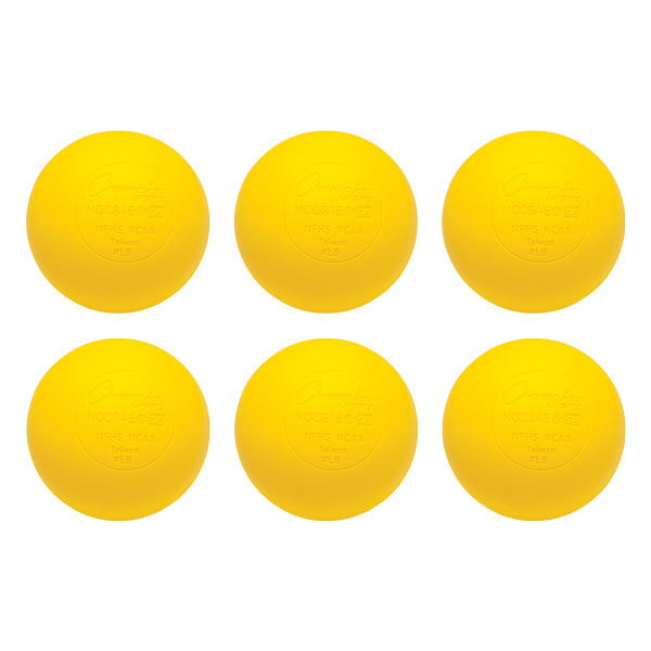 Lacrosse Balls, Yellow, 6-Pack