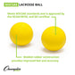 Lacrosse Balls, Yellow, 6-Pack