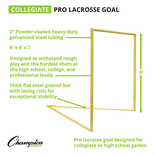 Pro Collegiate Lacrosse Goal, Yellow