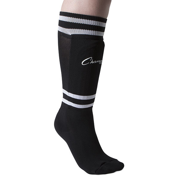 Sock Style Soccer Shin Guard Medium Black